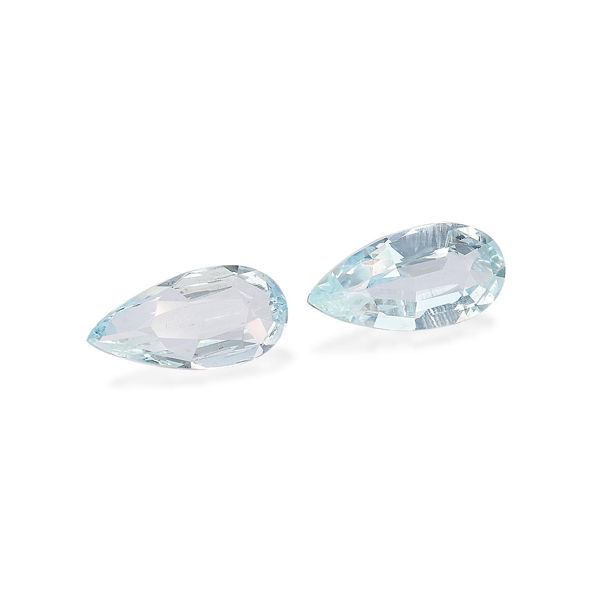 baby blue aquamarine, 4.46ct pear cut — view 3