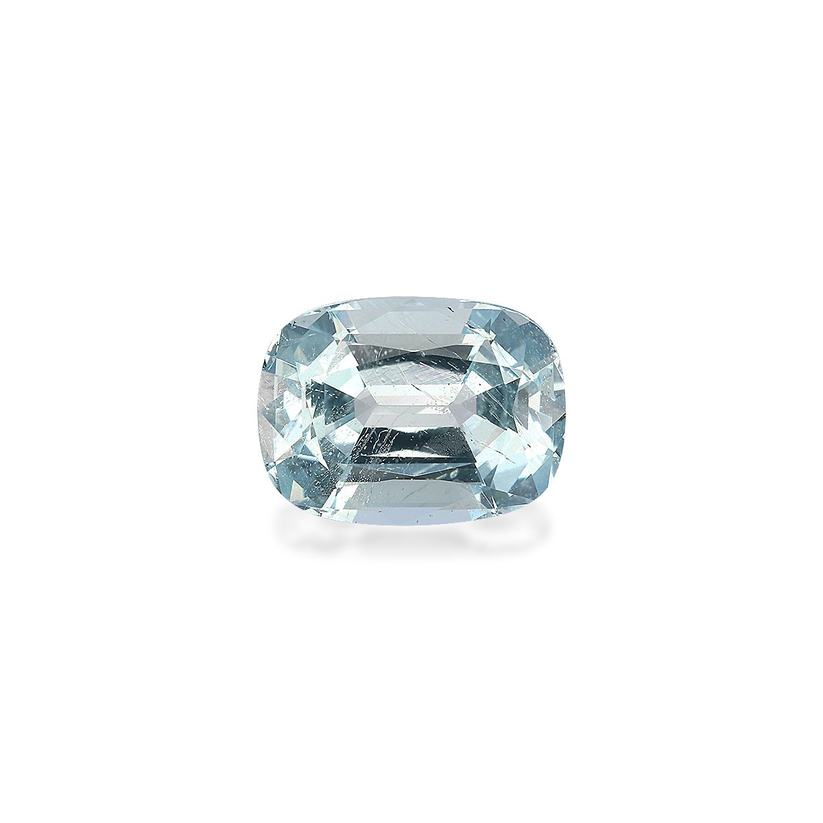 baby blue aquamarine, 4.25ct cushion cut — main view