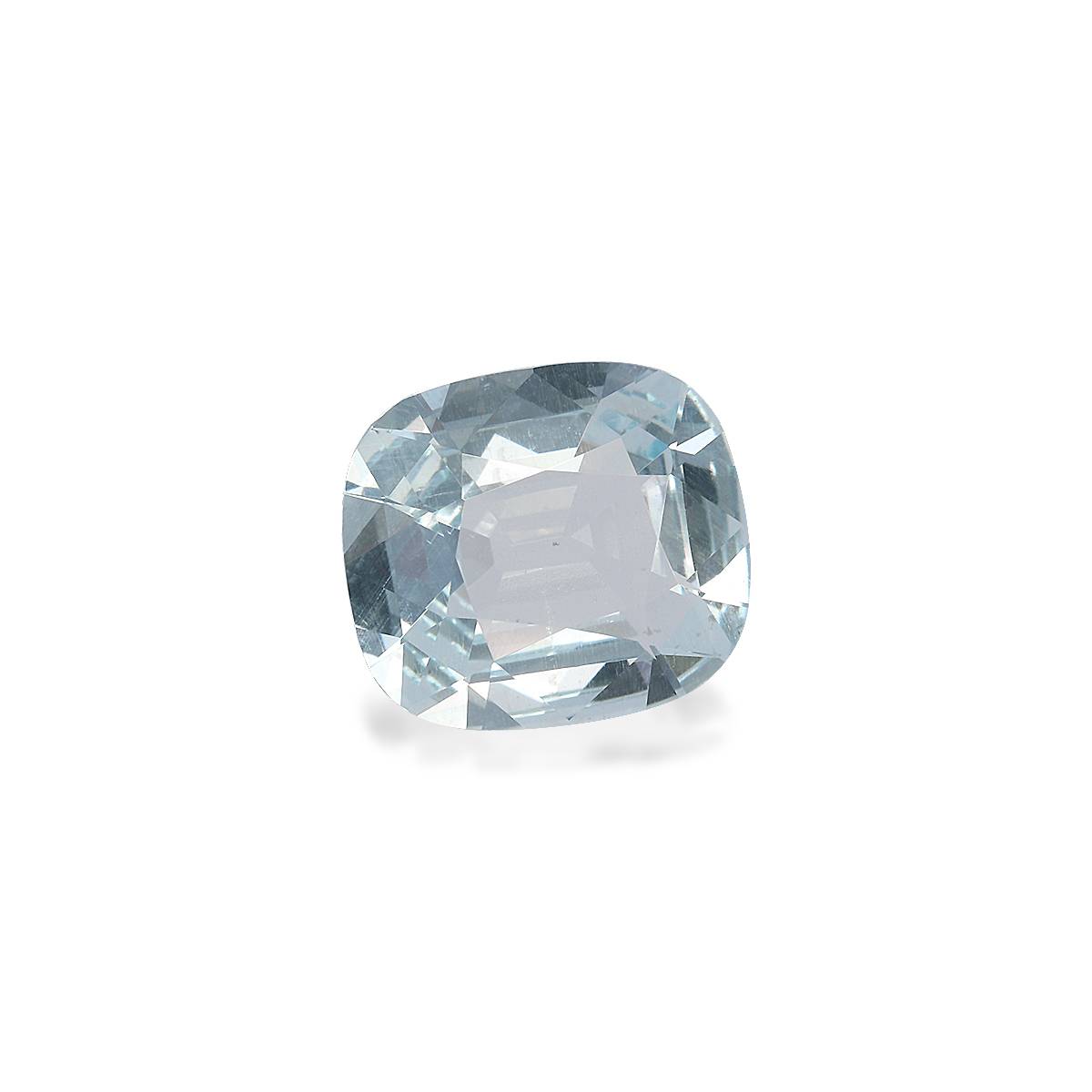 sky blue aquamarine, 2.91ct cushion cut — view 3