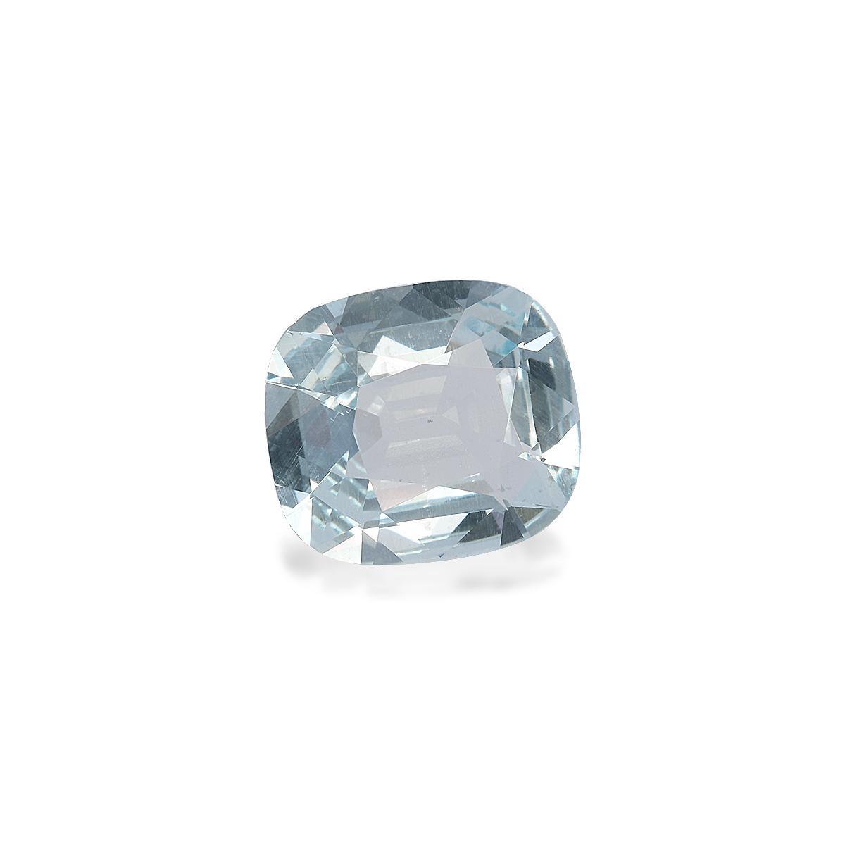 sky blue aquamarine, 2.91ct cushion cut — view 3