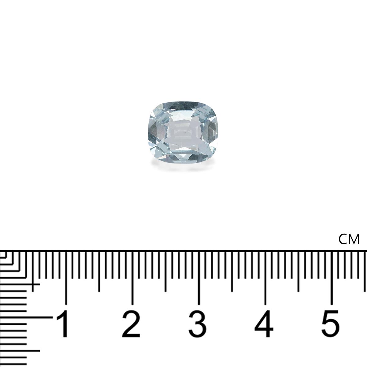 sky blue aquamarine, 2.91ct cushion cut — view 4