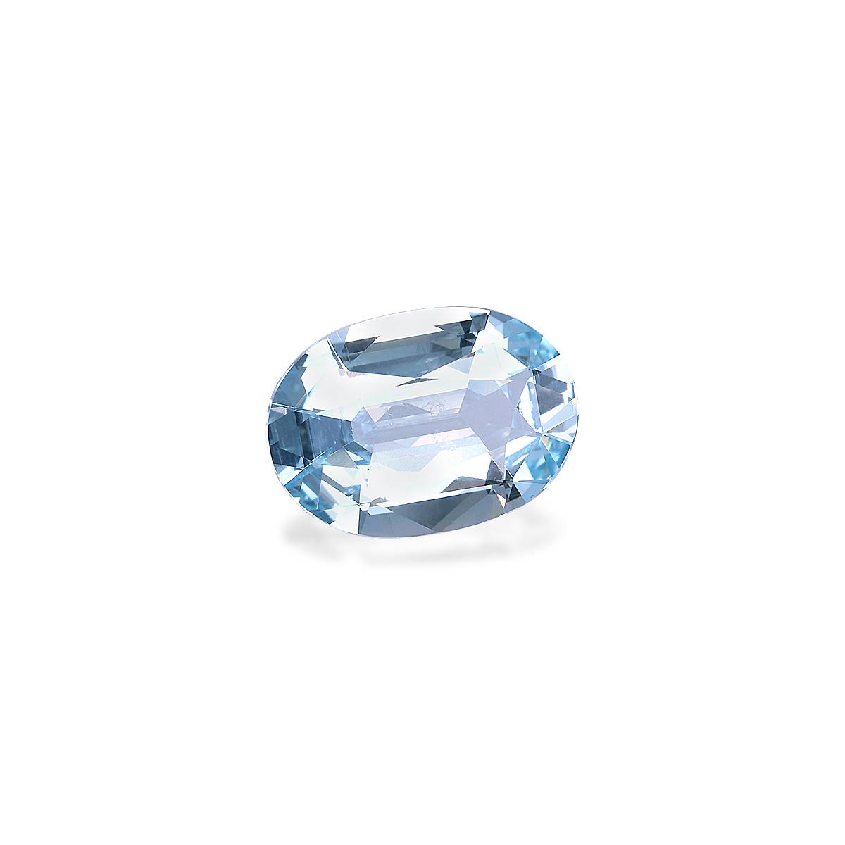 baby blue aquamarine, 4.49ct oval cut — view 3
