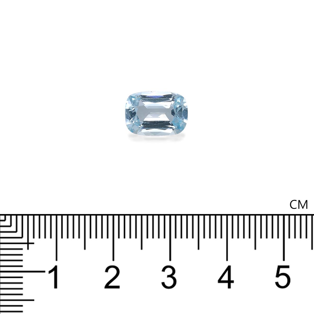 baby blue aquamarine, 2.54ct cushion cut — view 4