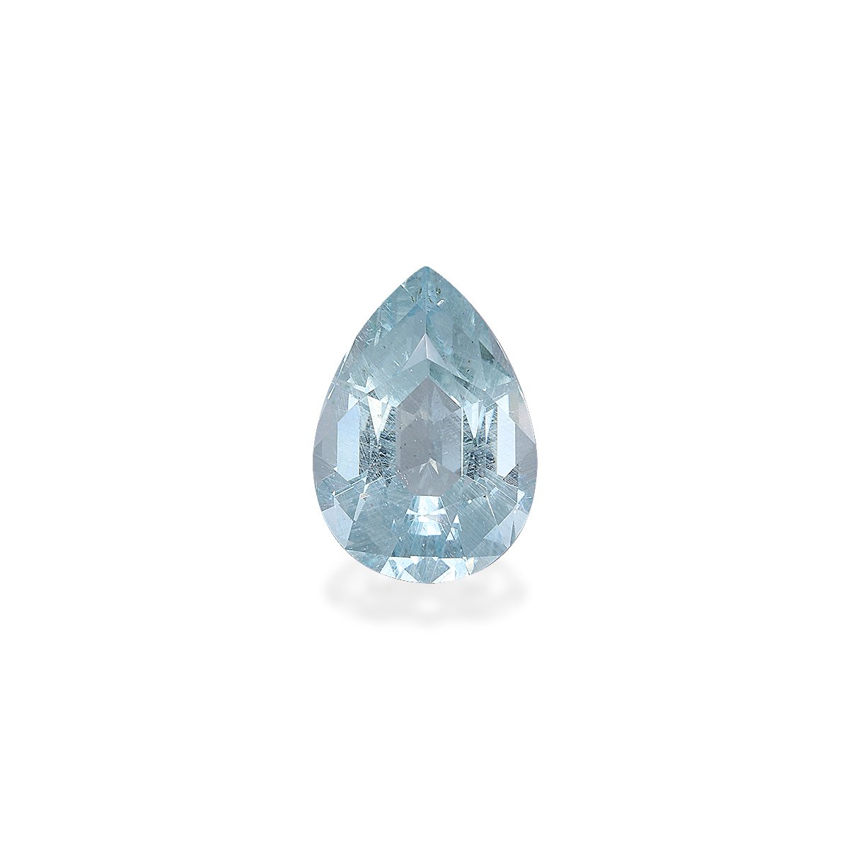 baby blue aquamarine, 5.37ct pear cut — main view