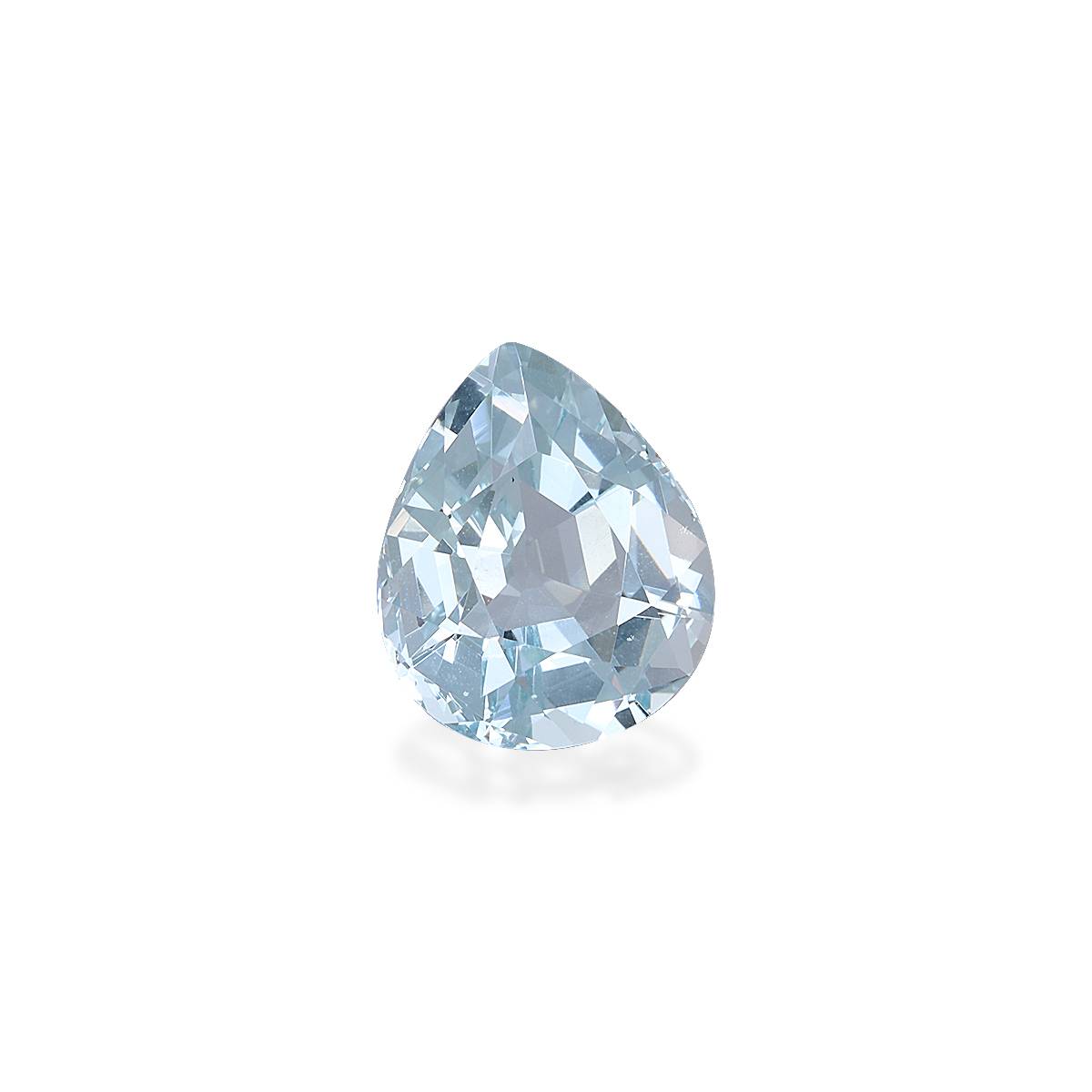 sky blue aquamarine, 4.6ct pear cut — view 3