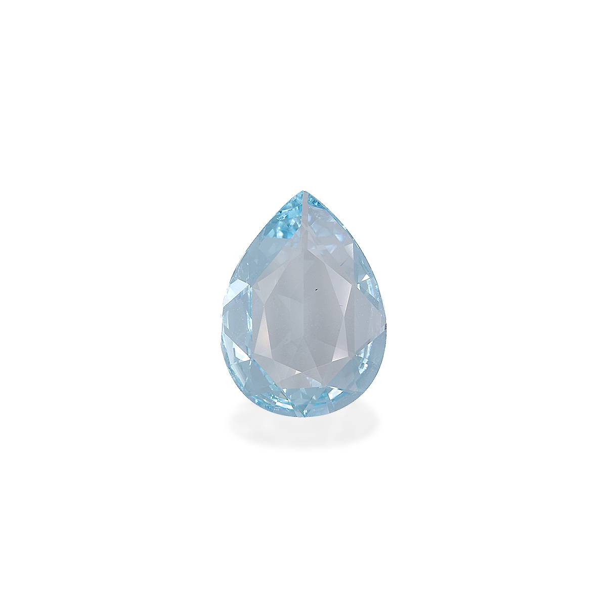 baby blue aquamarine, 3.74ct pear cut — main view