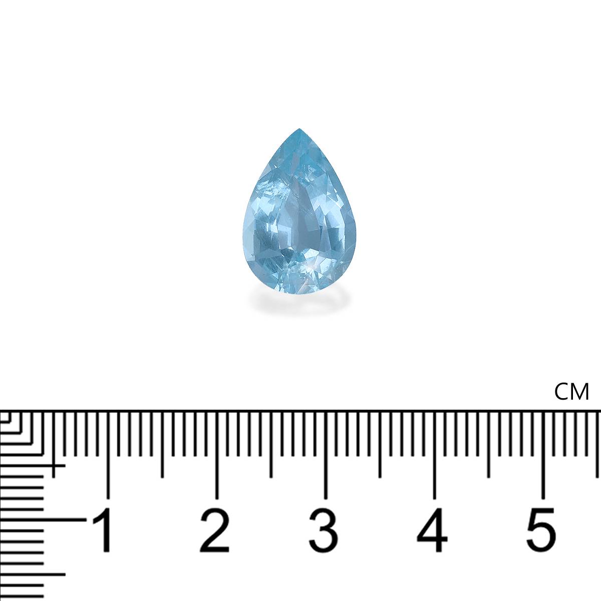 Santa Maria blue aquamarine, 5.38ct pear cut — view 4