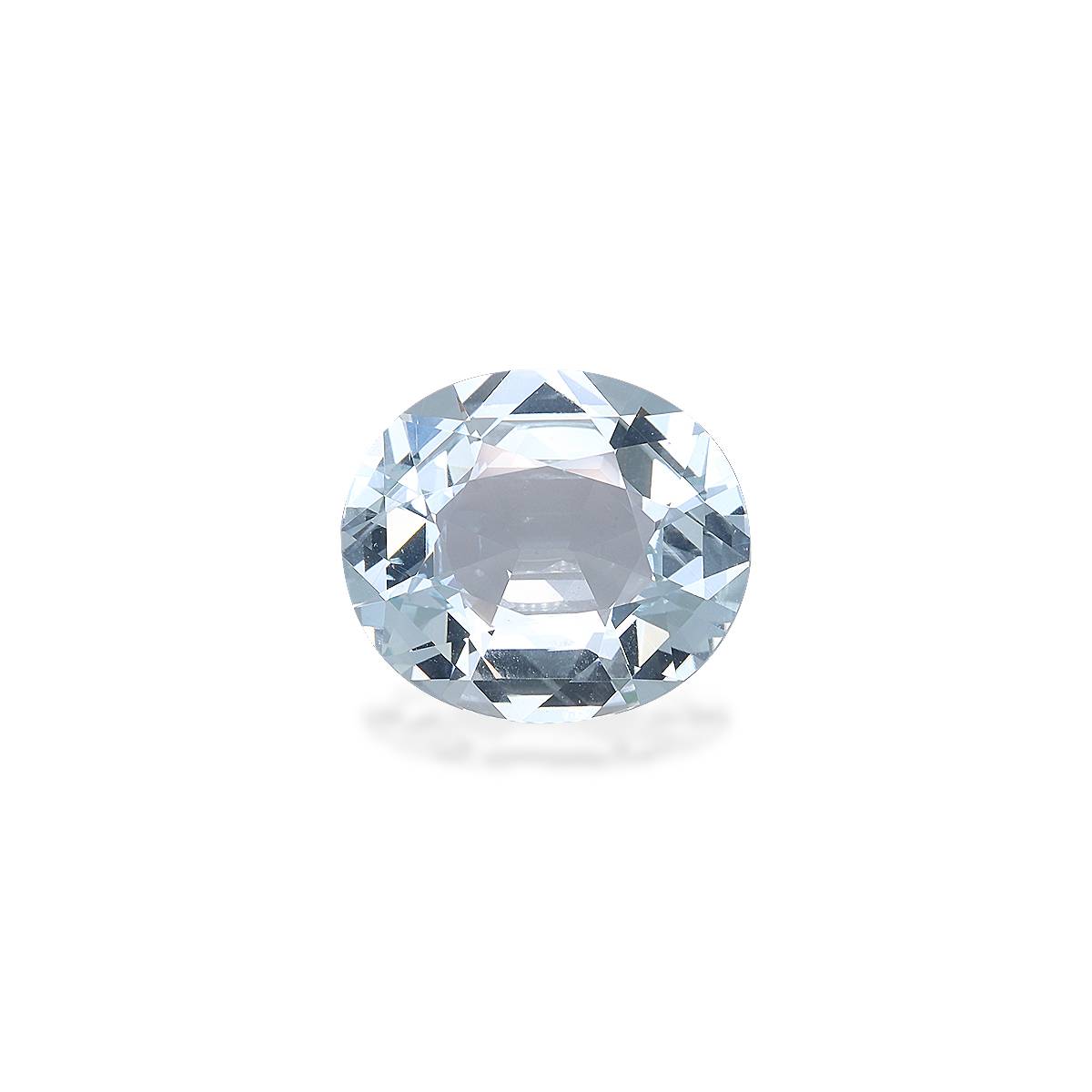 sky blue aquamarine, 6.12ct oval cut — main view