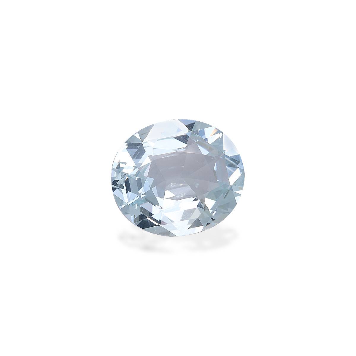 sky blue aquamarine, 6.12ct oval cut — view 3