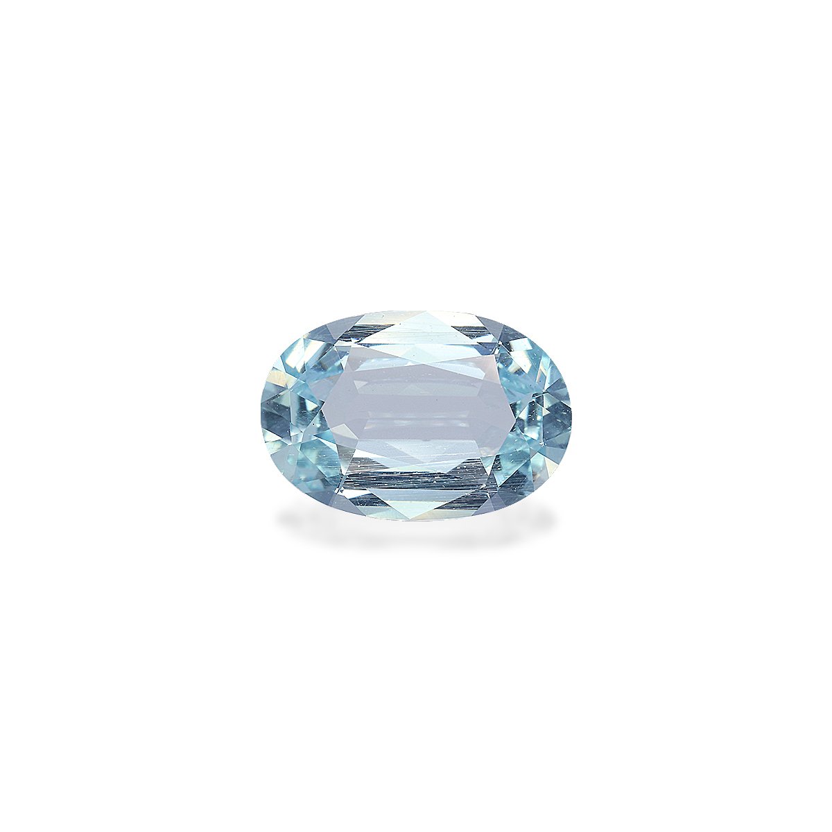 baby blue aquamarine, 5.21ct oval cut — main view