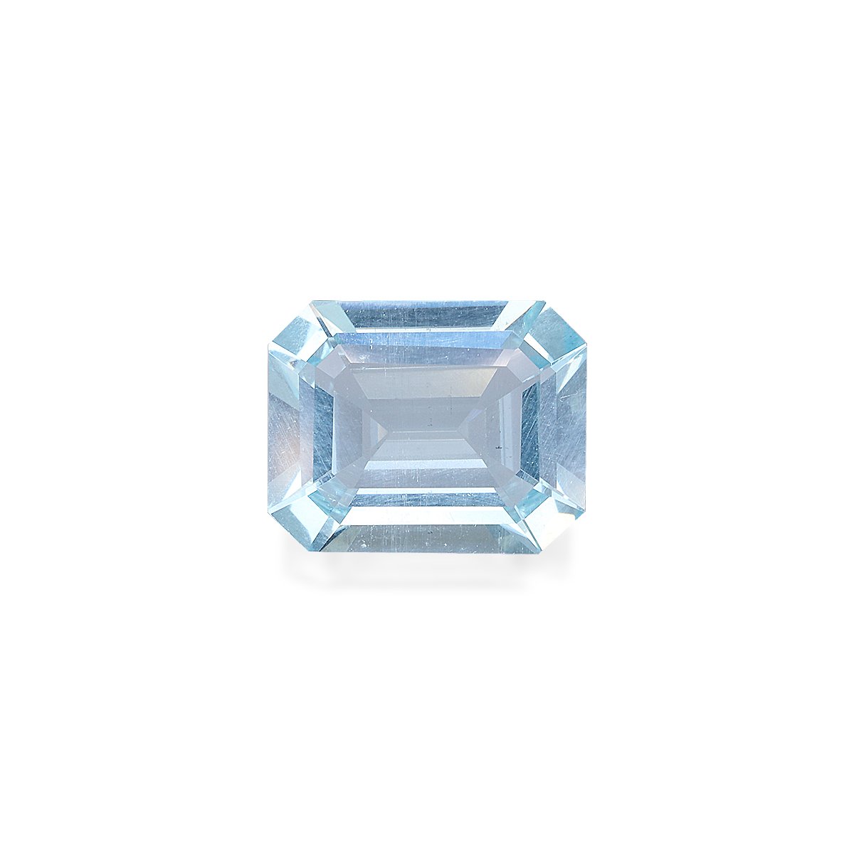 sky blue aquamarine, 4.51ct rectangular cut — main view