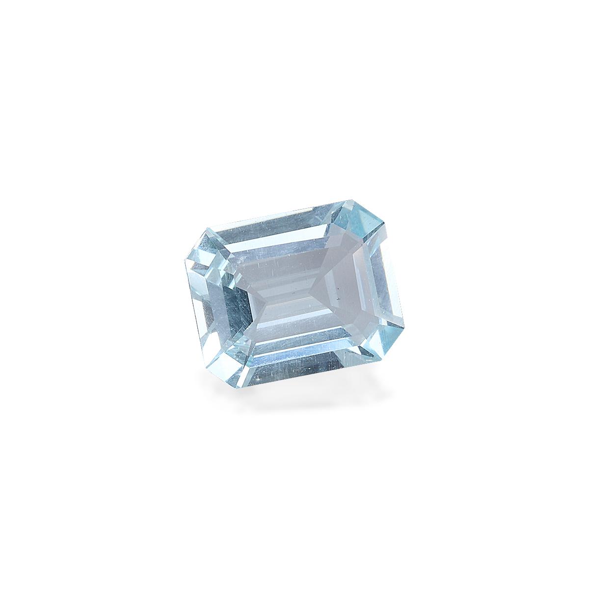 sky blue aquamarine, 4.51ct rectangular cut — view 3