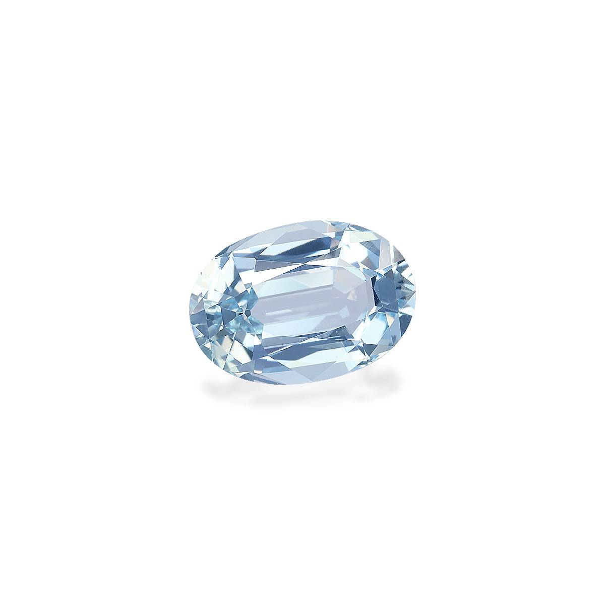 baby blue aquamarine, 4.17ct oval cut — view 3