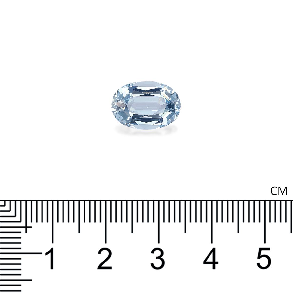 baby blue aquamarine, 4.17ct oval cut — view 4