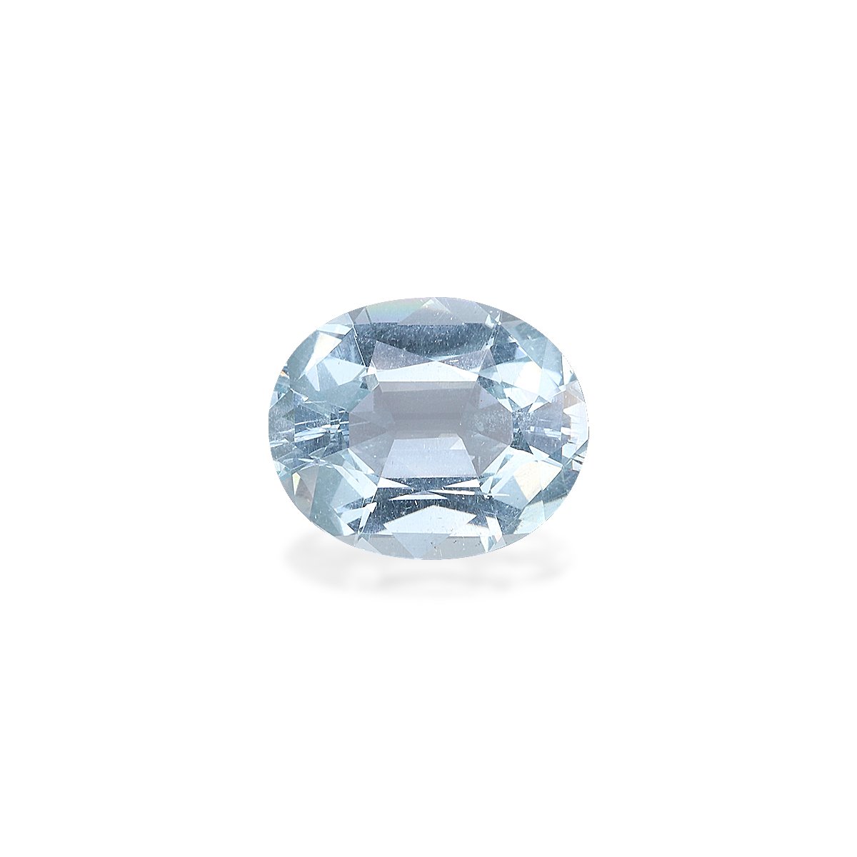 sky blue aquamarine, 3.51ct oval cut — main view