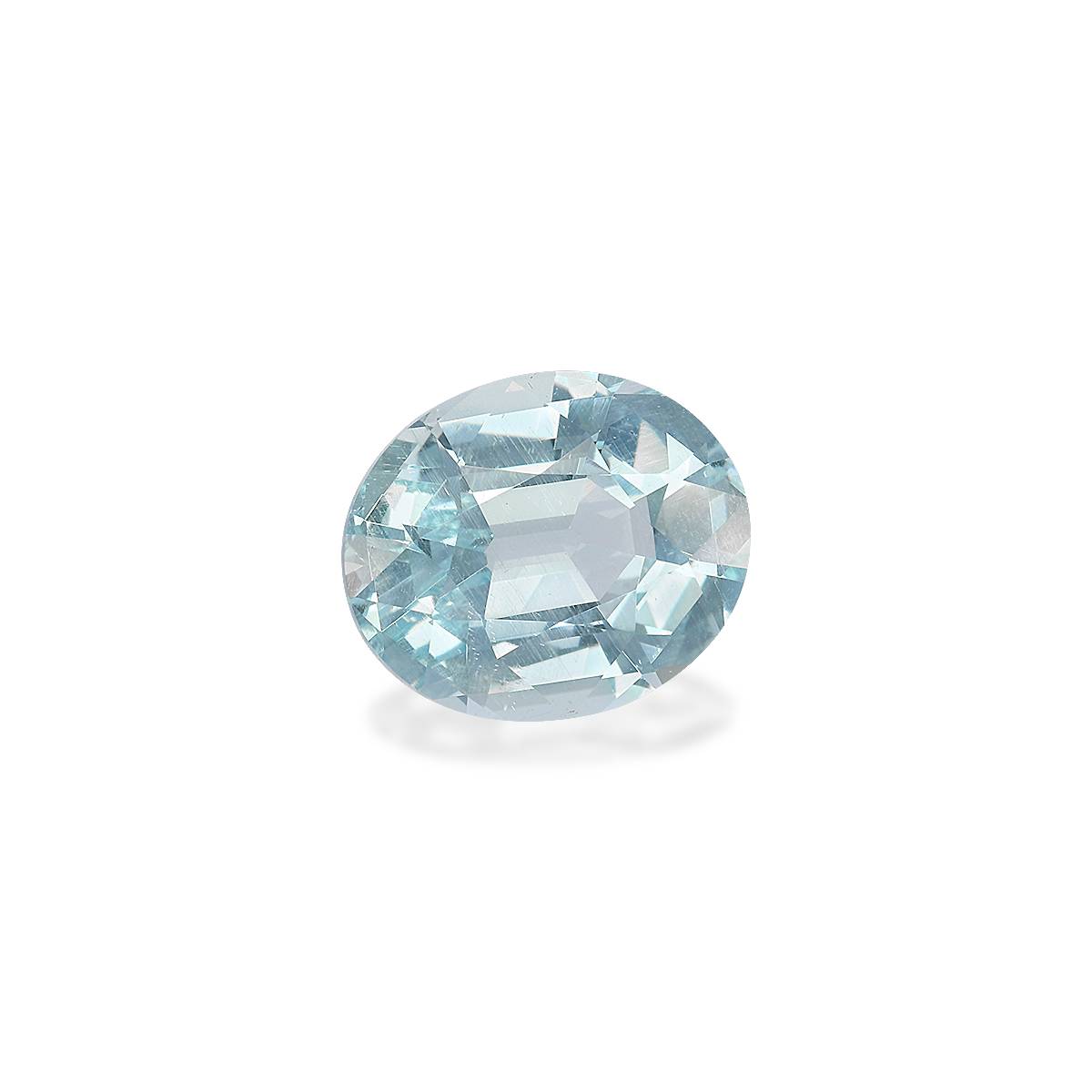 baby blue aquamarine, 4.75ct oval cut — view 3