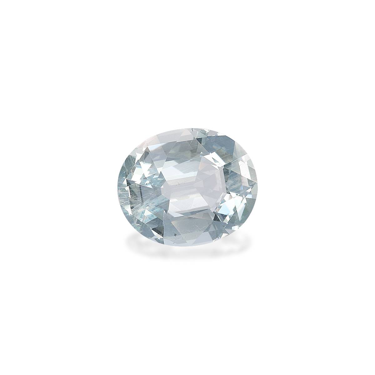 sky blue aquamarine, 4.56ct oval cut — view 3