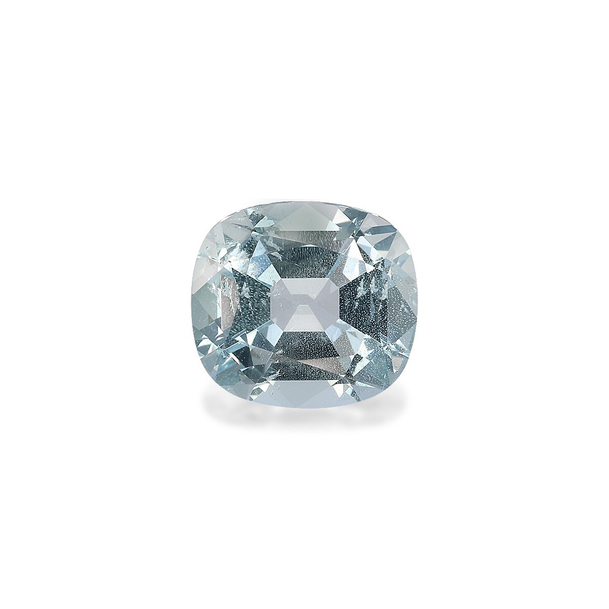 sky blue aquamarine, 3.04ct cushion cut — main view