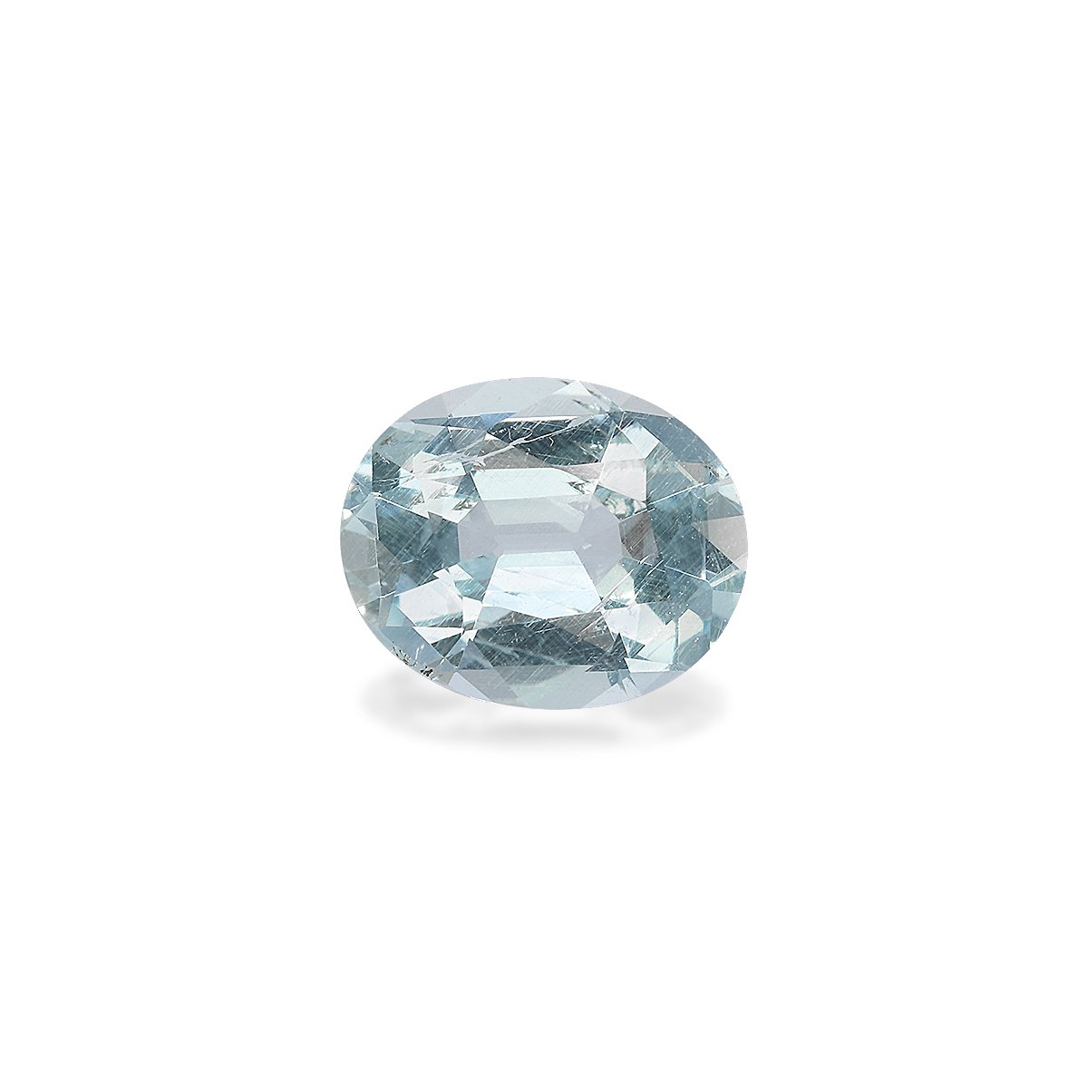 baby blue aquamarine, 3.61ct oval cut — main view