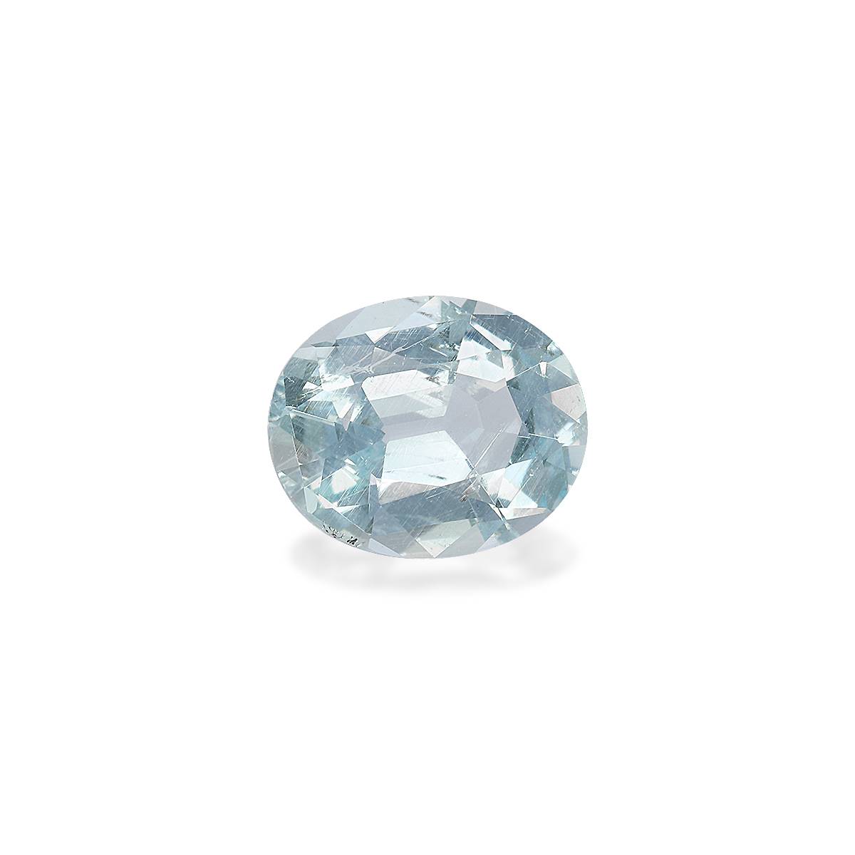 baby blue aquamarine, 3.61ct oval cut — view 3