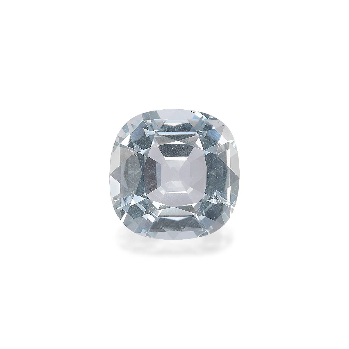 sky blue aquamarine, 4.64ct cushion cut — main view