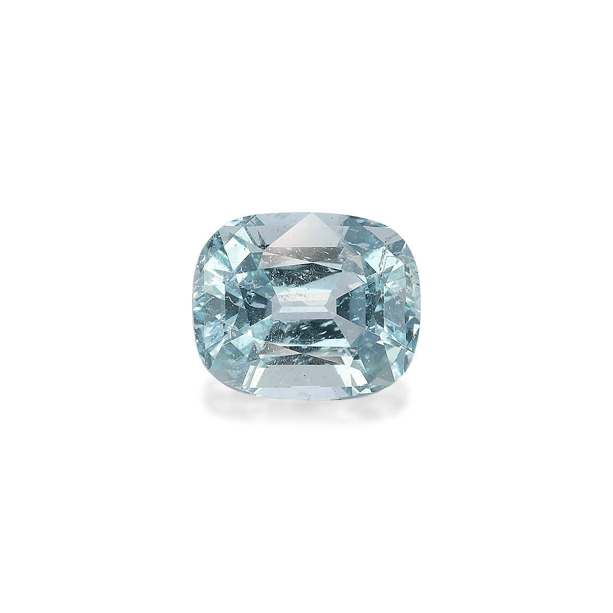 baby blue aquamarine, 4.96ct cushion cut — main view