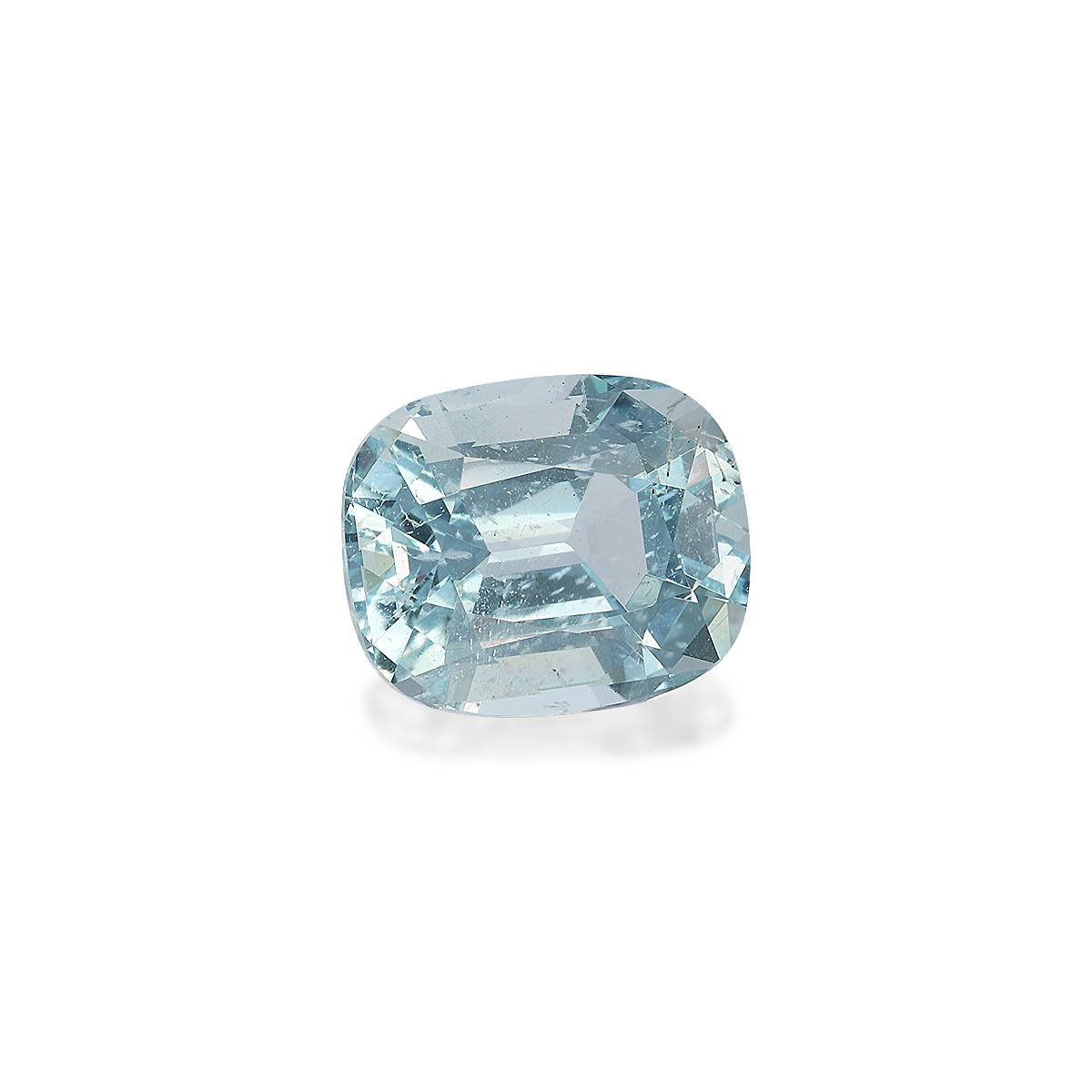 baby blue aquamarine, 4.96ct cushion cut — view 3