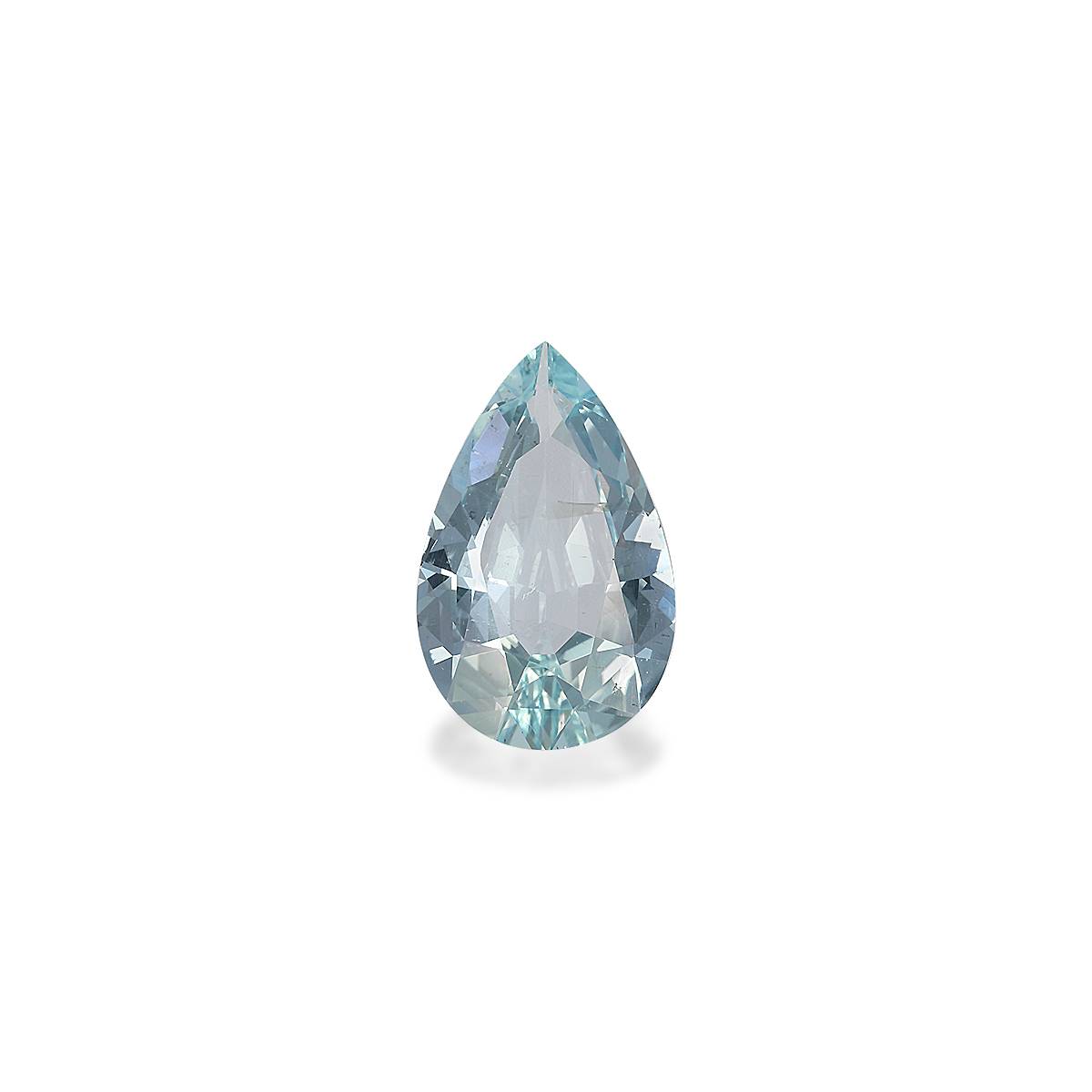 baby blue aquamarine, 3.57ct pear cut — main view