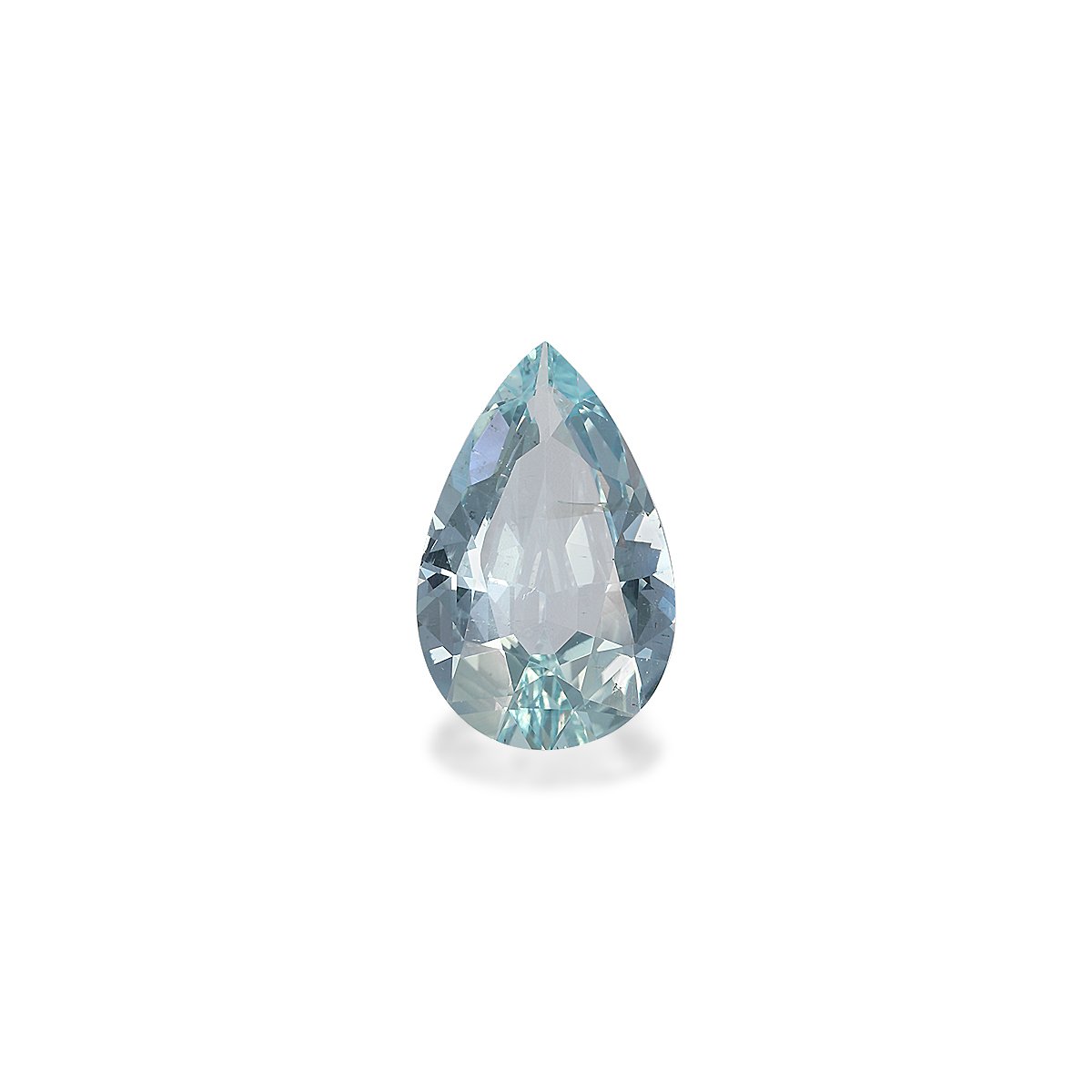 baby blue aquamarine, 3.57ct pear cut — main view
