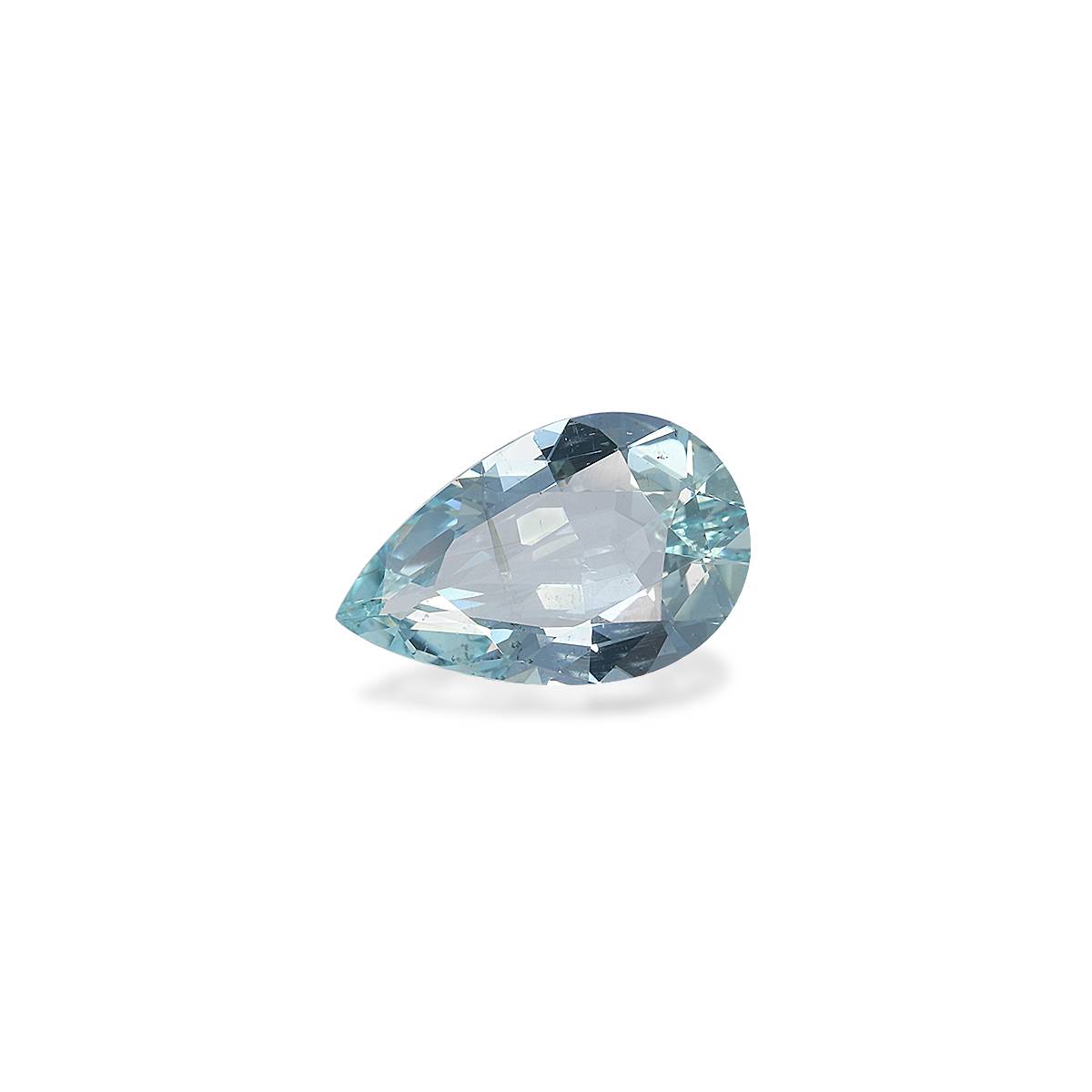 baby blue aquamarine, 3.57ct pear cut — view 3
