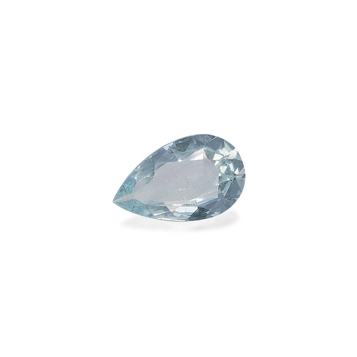 baby blue aquamarine, 3.5ct pear cut — view 3