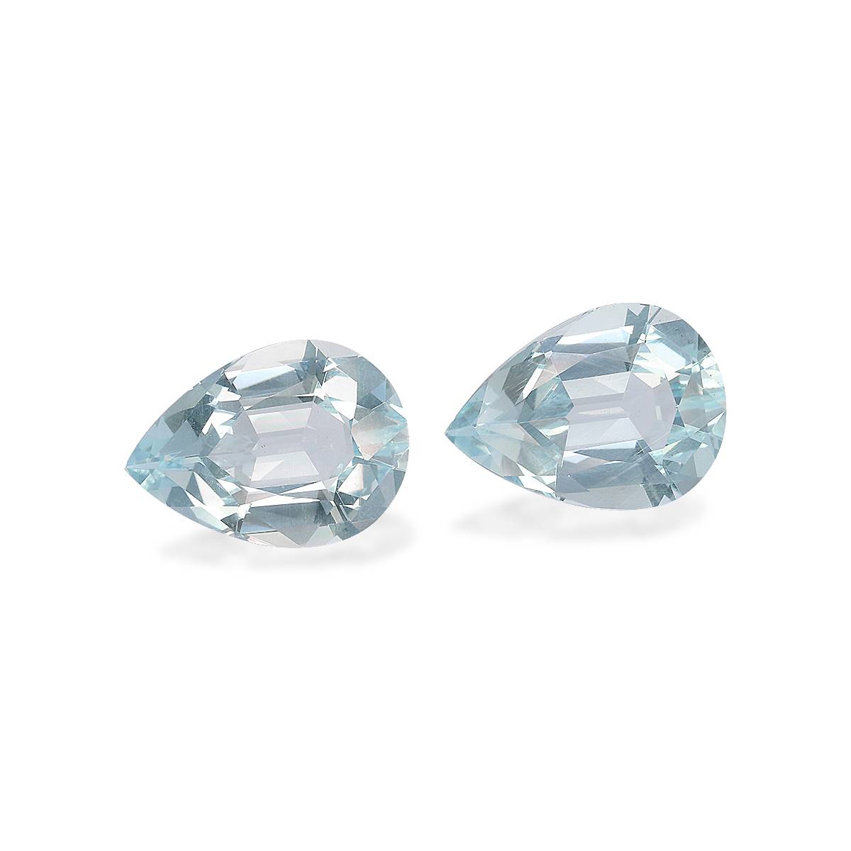 baby blue aquamarine, 6.63ct pear cut — view 3
