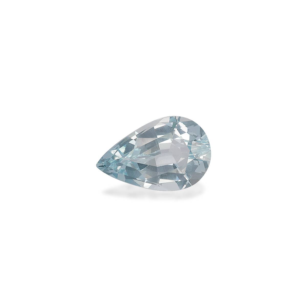 sky blue aquamarine, 4.39ct pear cut — view 3