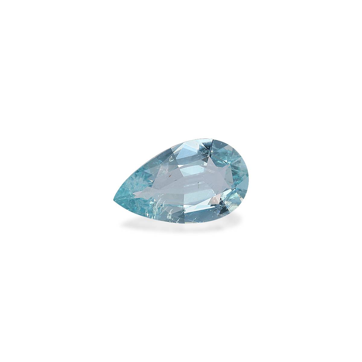 arctic blue aquamarine, 3.29ct pear cut — view 3