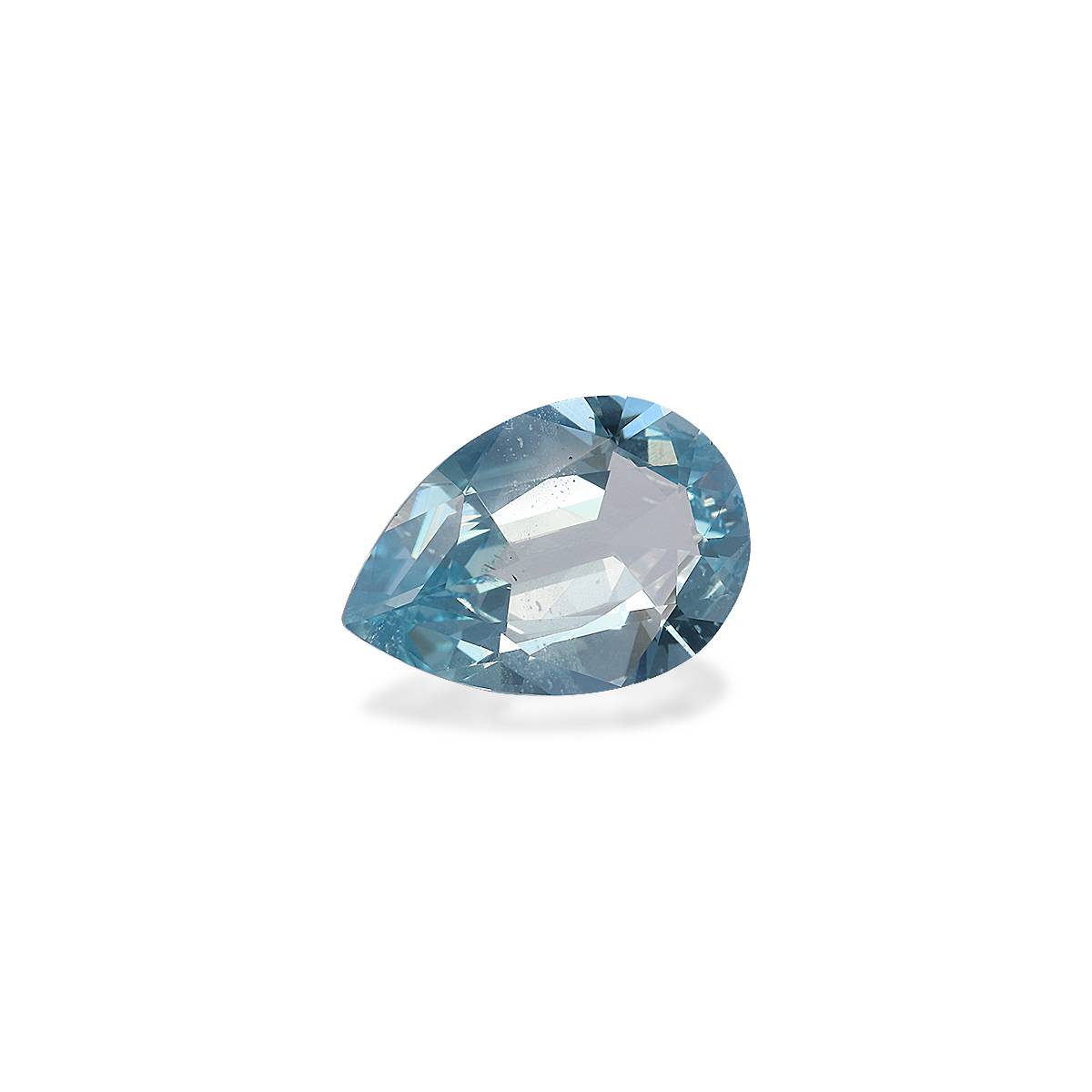 baby blue aquamarine, 2.12ct pear cut — view 3