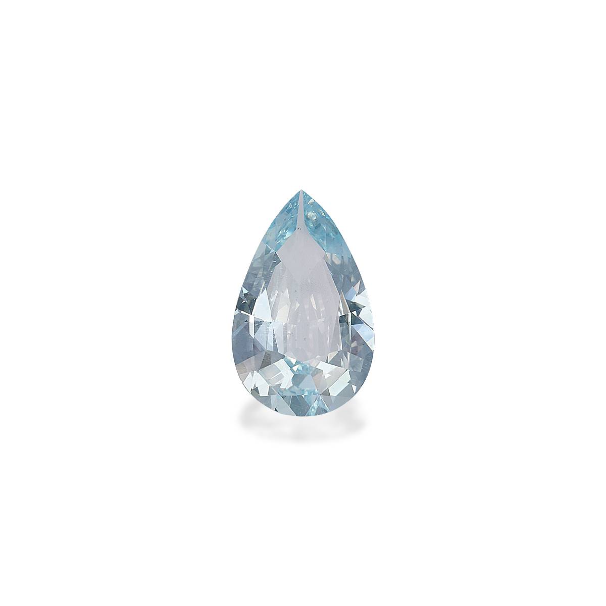 sky blue aquamarine, 3.94ct pear cut — main view