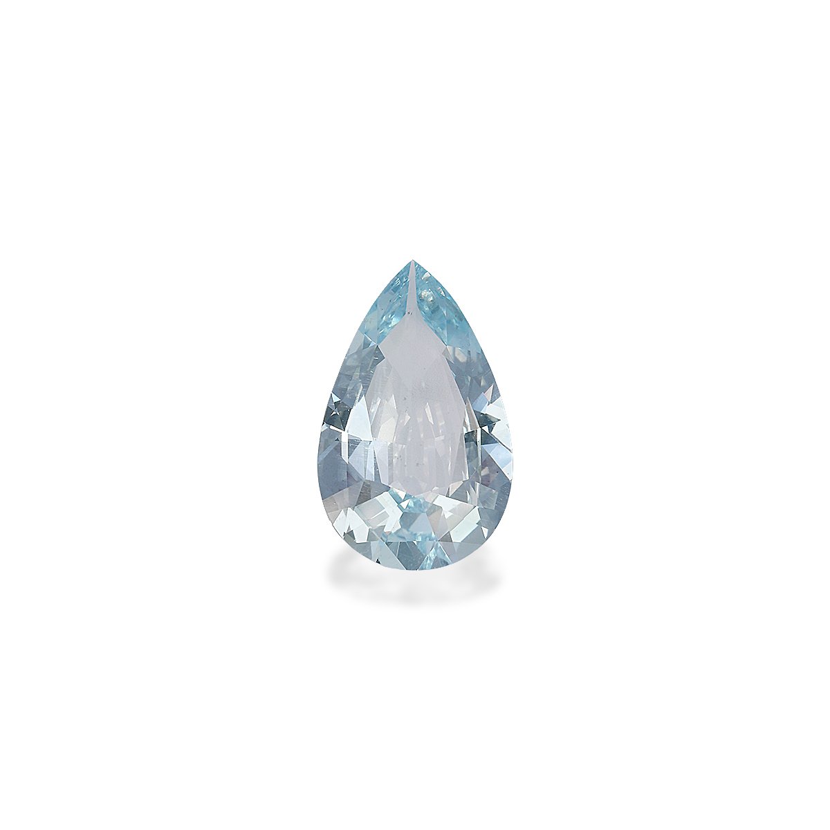 sky blue aquamarine, 3.94ct pear cut — main view