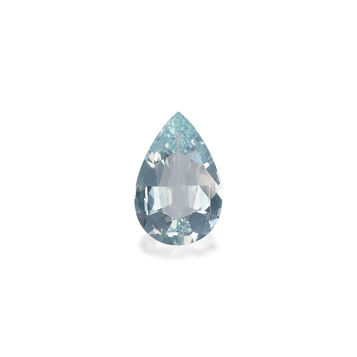 sky blue aquamarine, 4.47ct pear cut — main view