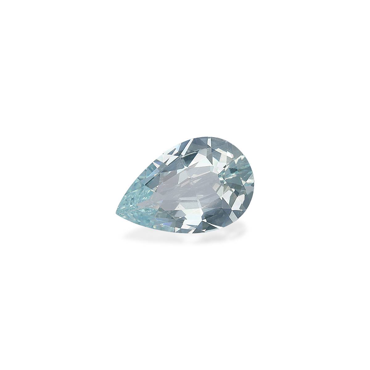 sky blue aquamarine, 4.47ct pear cut — view 3