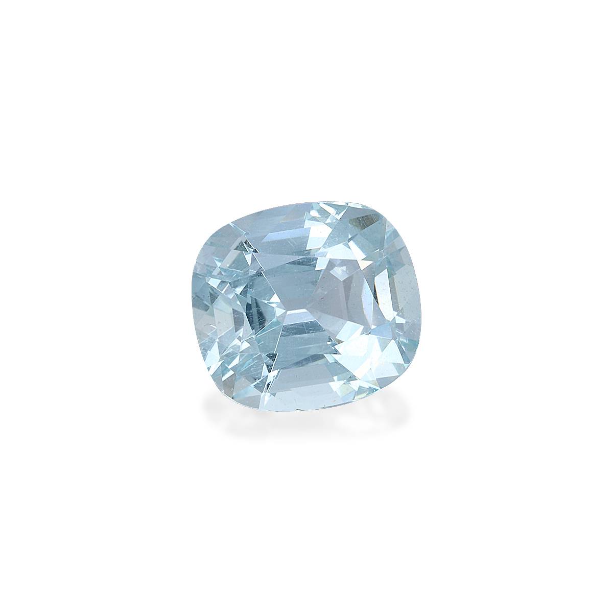 baby blue aquamarine, 4.61ct cushion cut — view 3