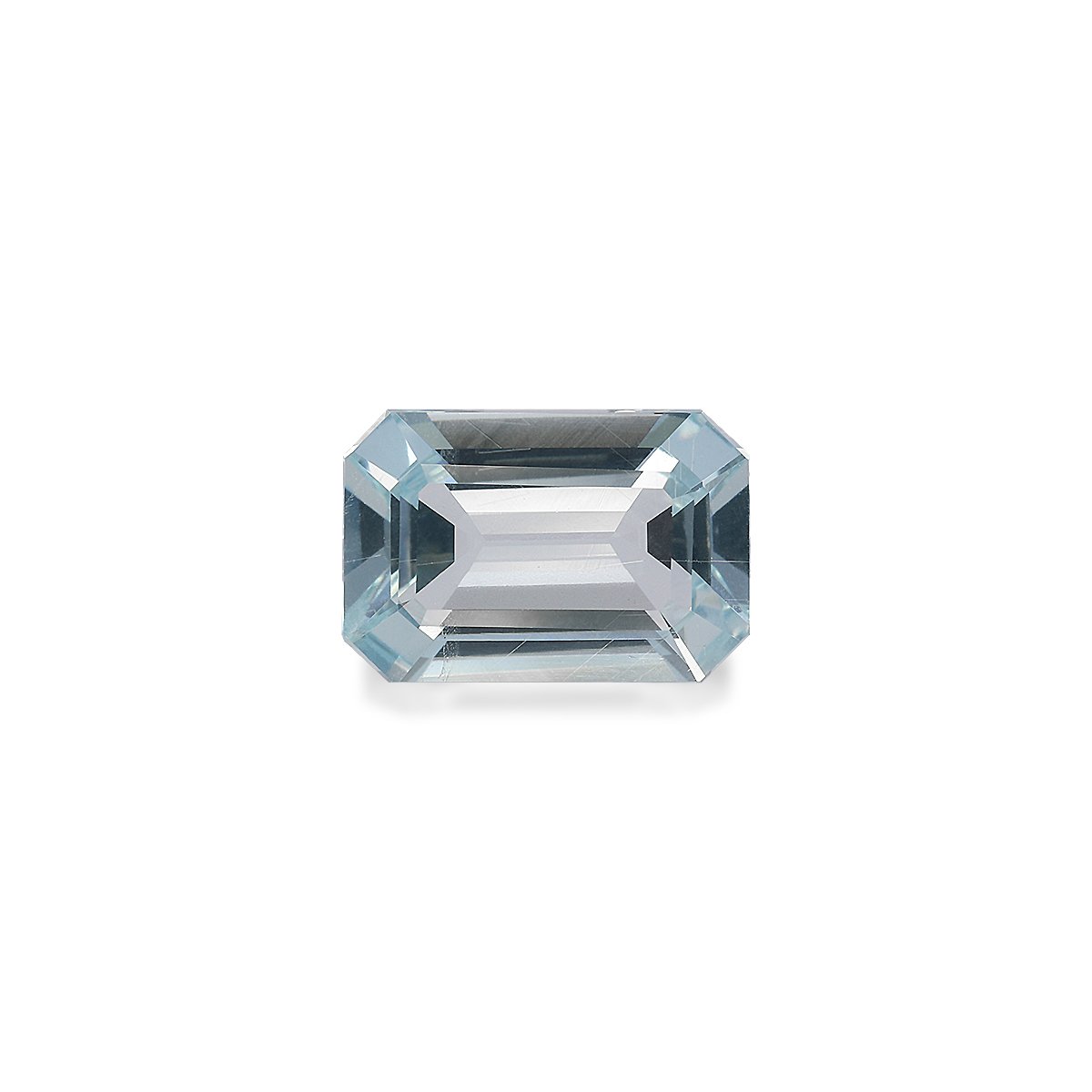 sky blue aquamarine, 3.47ct rectangular cut — main view