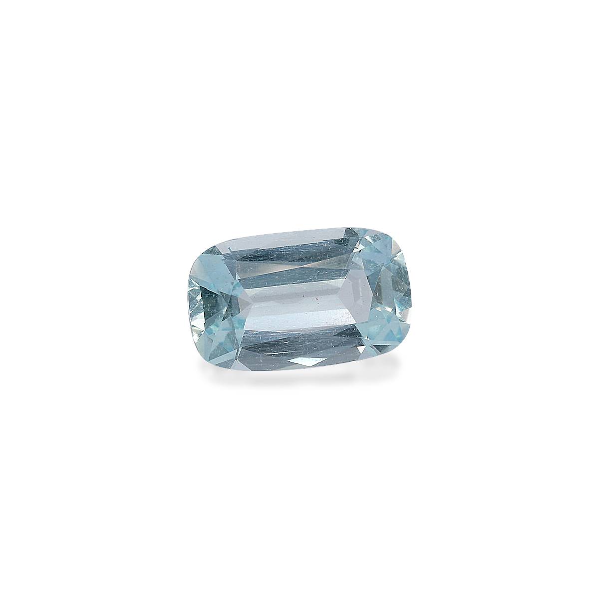 baby blue aquamarine, 3.86ct cushion cut — view 3