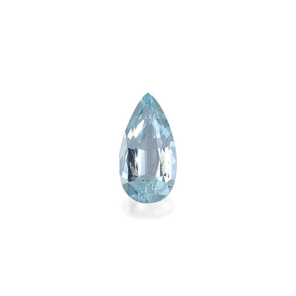sky blue aquamarine, 3.29ct pear cut — main view