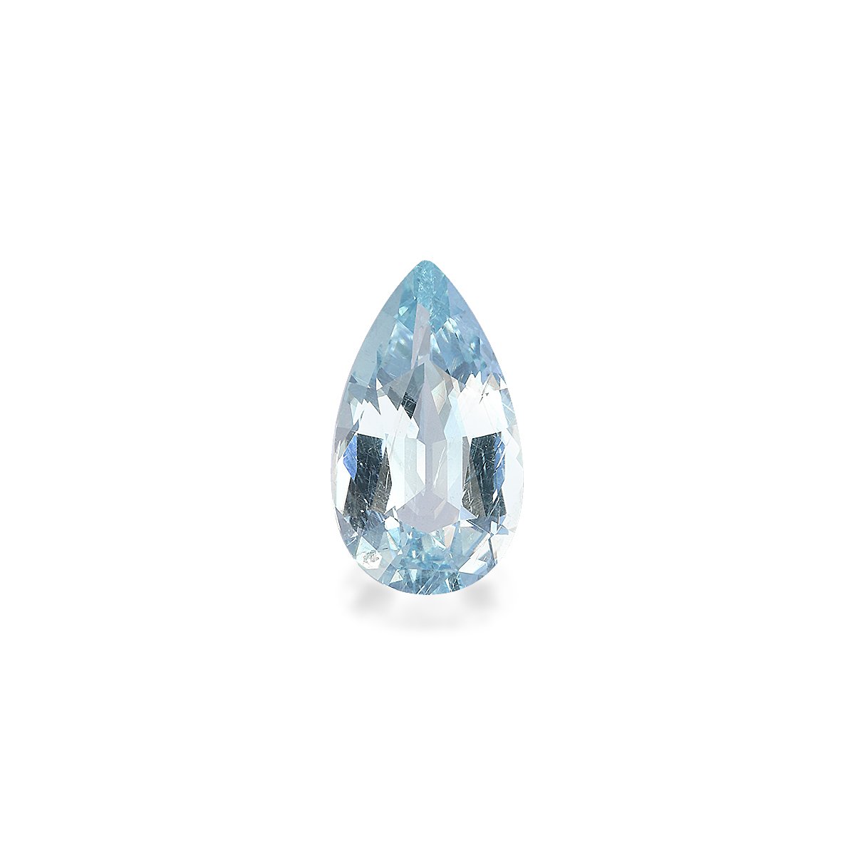 baby blue aquamarine, 7.71ct pear cut — main view