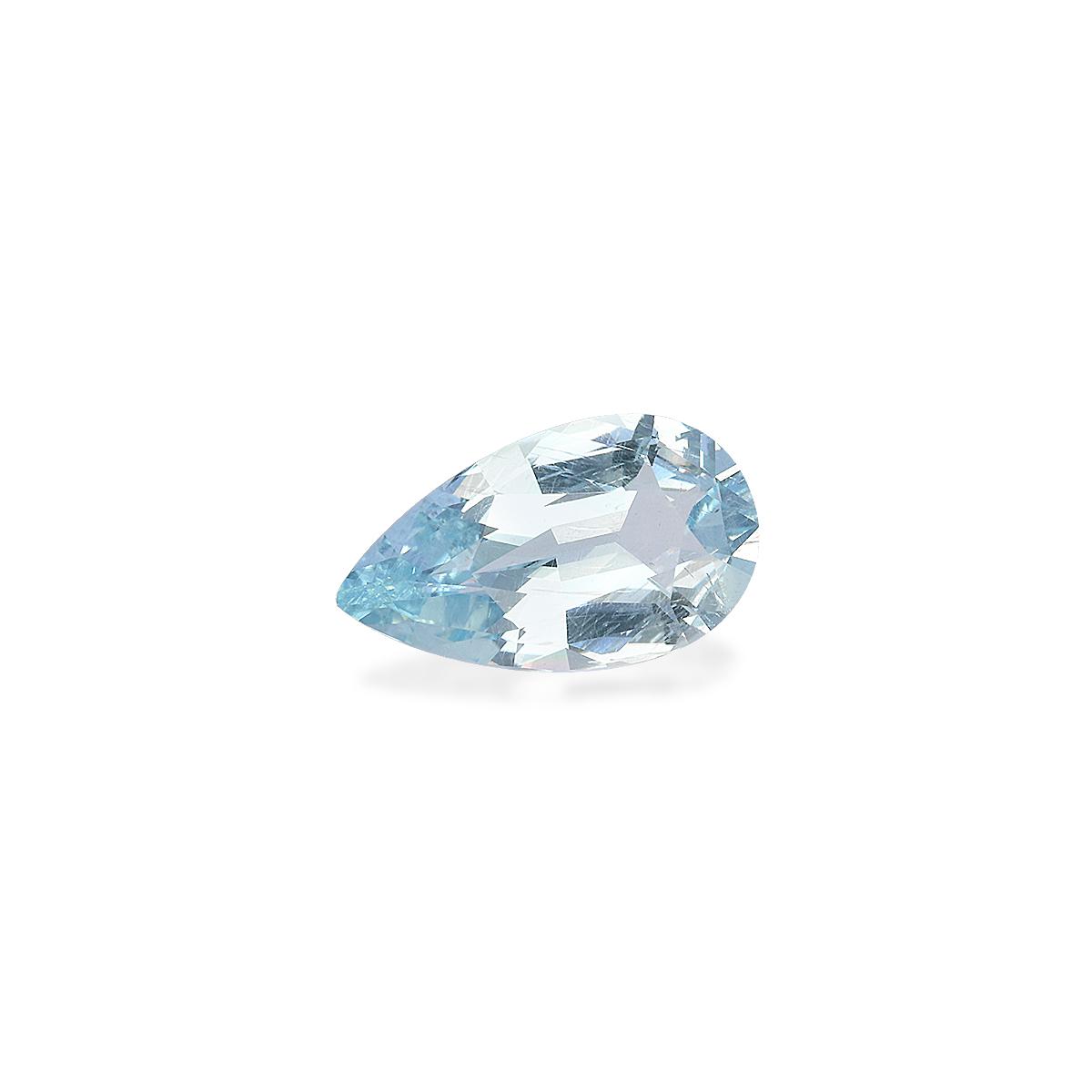 baby blue aquamarine, 7.71ct pear cut — view 3