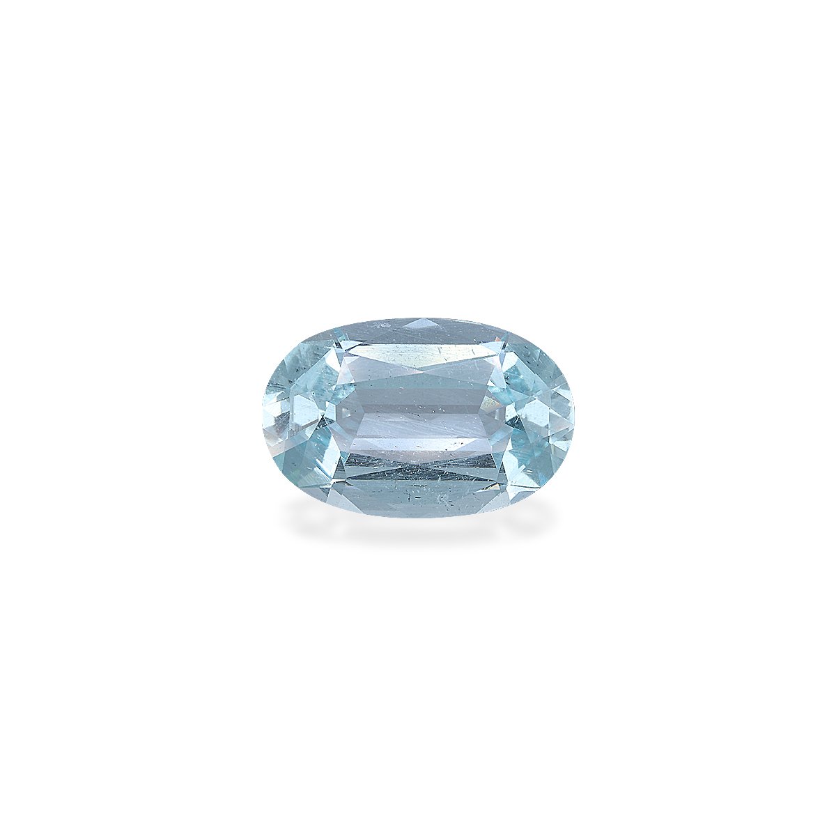 baby blue aquamarine, 9.8ct oval cut — main view