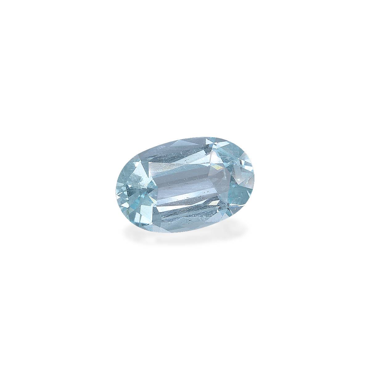 baby blue aquamarine, 9.8ct oval cut — view 3