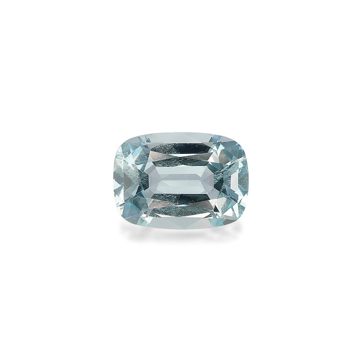 baby blue aquamarine, 8.13ct cushion cut — main view