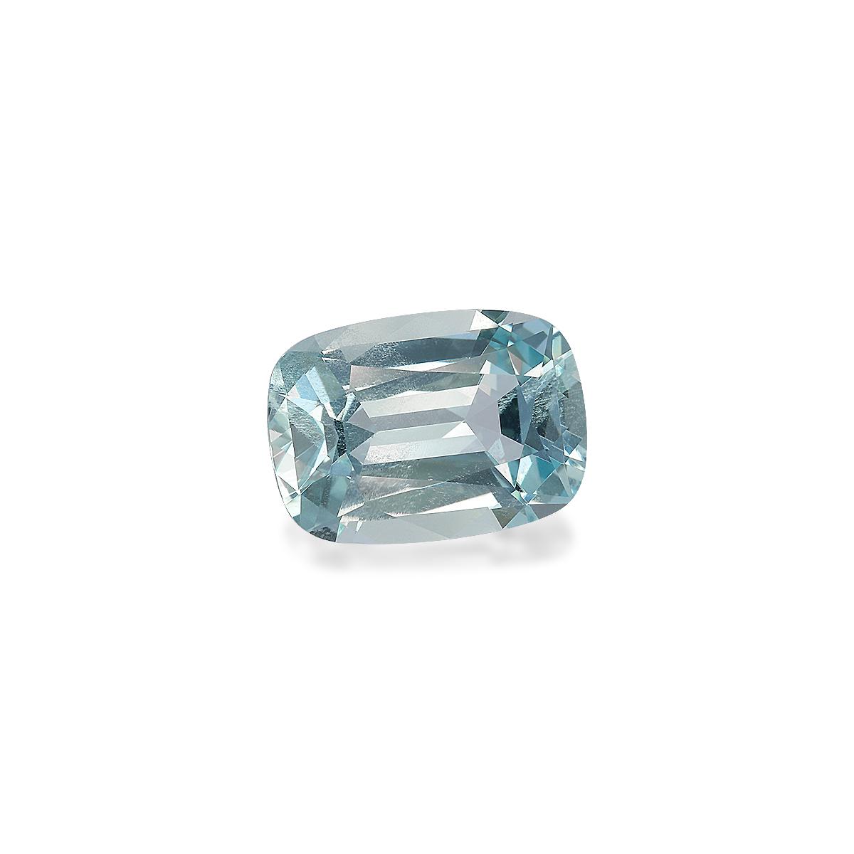 baby blue aquamarine, 8.13ct cushion cut — view 3