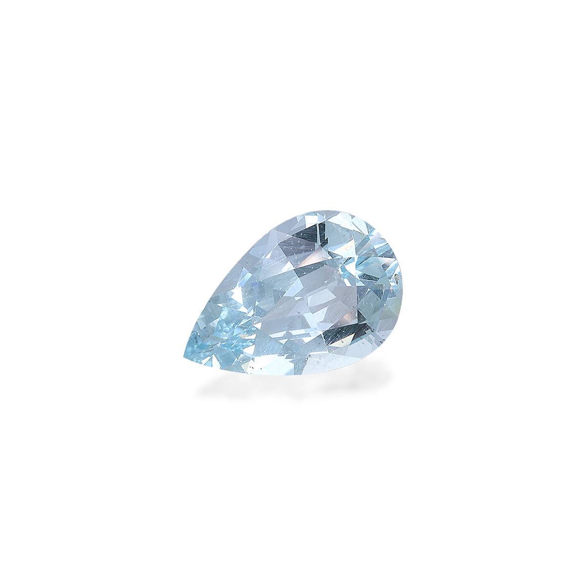 sky blue aquamarine, 9.72ct pear cut — view 3